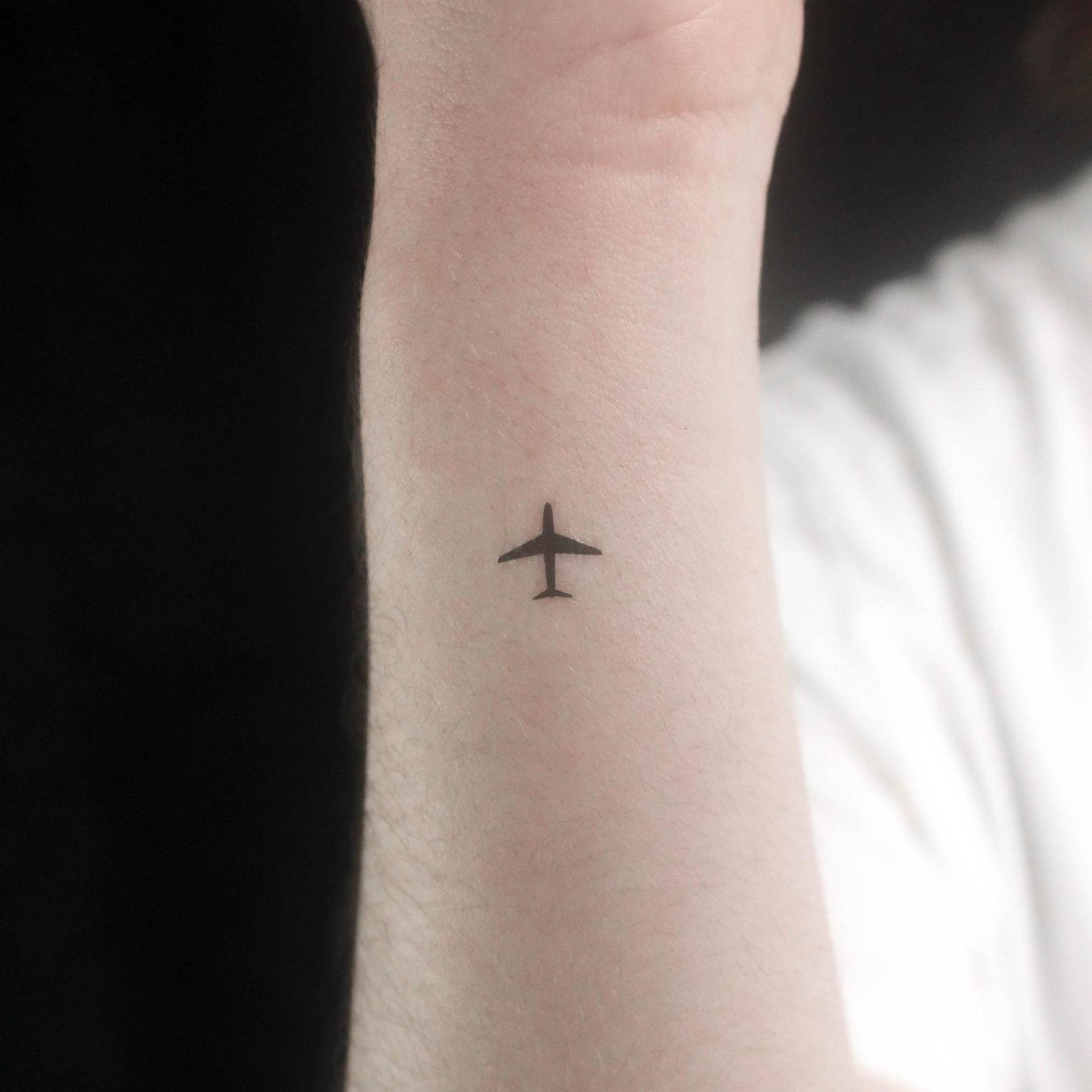 Winziges Flugzeug Temporäres Tattoo | 3Er Set von Etsy - littletattoos