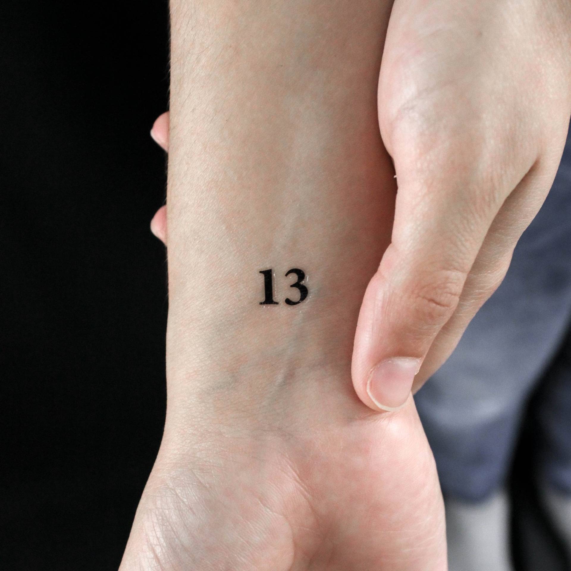Zahl 13 Temporäre Tattoo | 3Er Set Zahl 13 Temporäre Tattoo | 3Er Set von Etsy - littletattoos