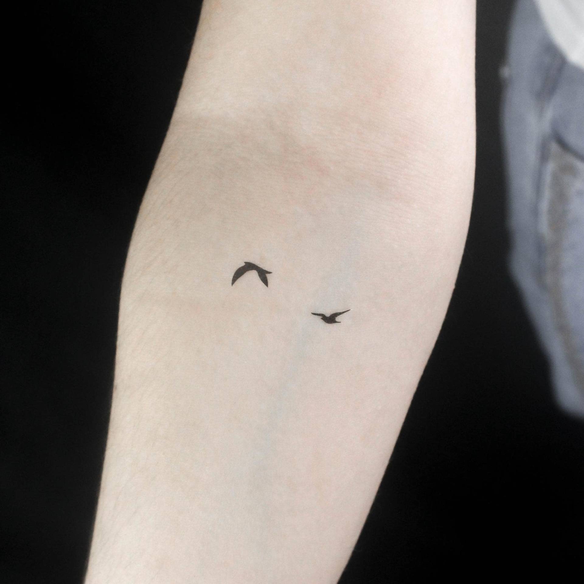 Zwei Fliegende Vögel Temporäres Tattoo | 3Er Set Zwei Fliegende Vögel Temporäres Tattoo | 3Er Set von Etsy - littletattoos
