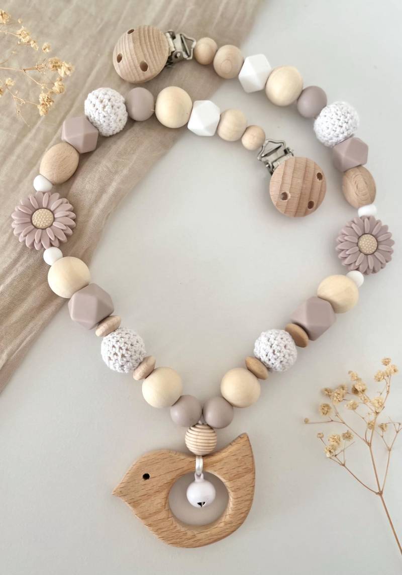 Kinderwagenkette | Mädchen Pastell Flieder Blumen von Etsy - littlewonder1996