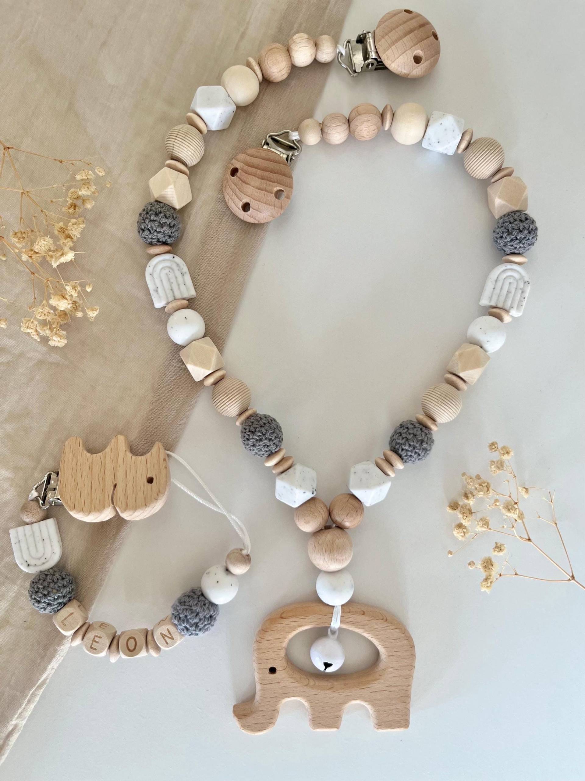 Personalisierte Schnullerkette | Junge Grau Regenbogen Set Kinderwagenkette Personalisierte Schnullerkette | Junge Grau Regenbogen Set Kinderwagenkette von Etsy - littlewonder1996