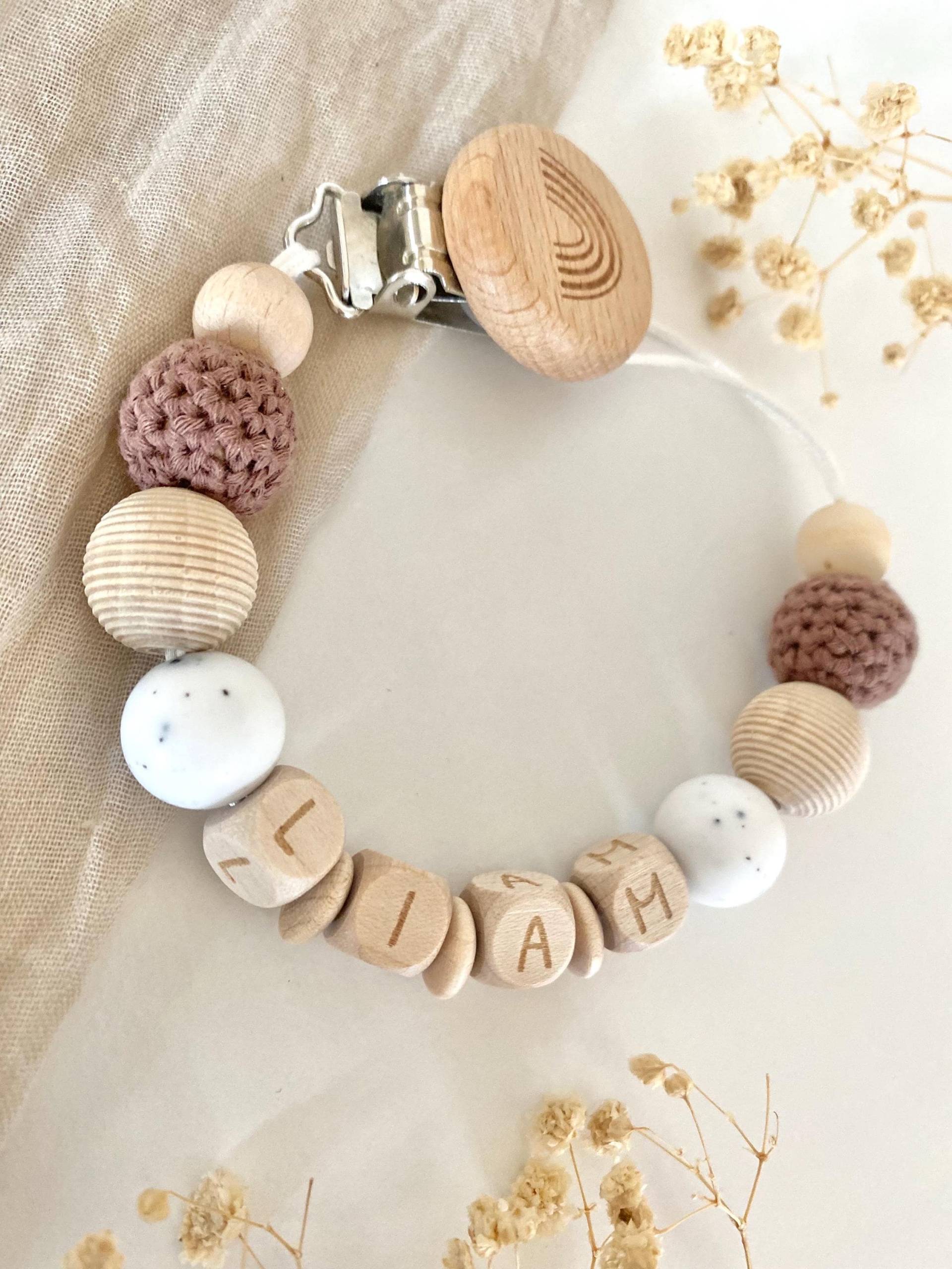 Personalisierte Schnullerkette | Junge Neutral Personalisierte Schnullerkette | Junge Neutral von Etsy - littlewonder1996