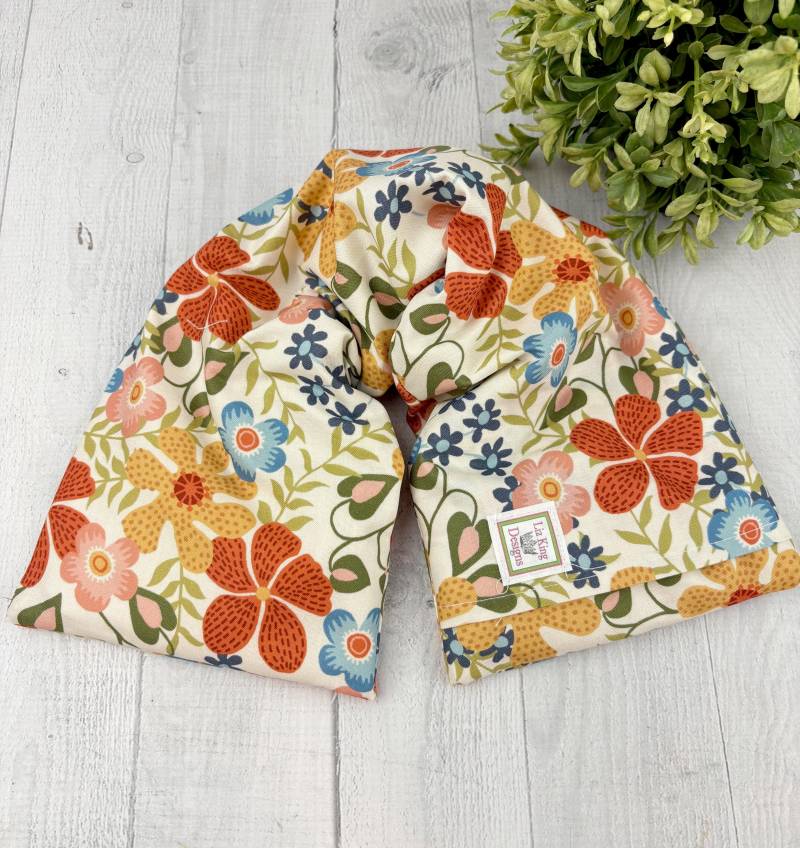 Langes Heizkissen, Mikrowellengeeignet, Halswickel, Heißkalttherapie, Nackenwärmer, Abnehmbarer Bezug, Aromatherapie, Geschenk, Mod Blumen von Etsy - lizkingdesigns