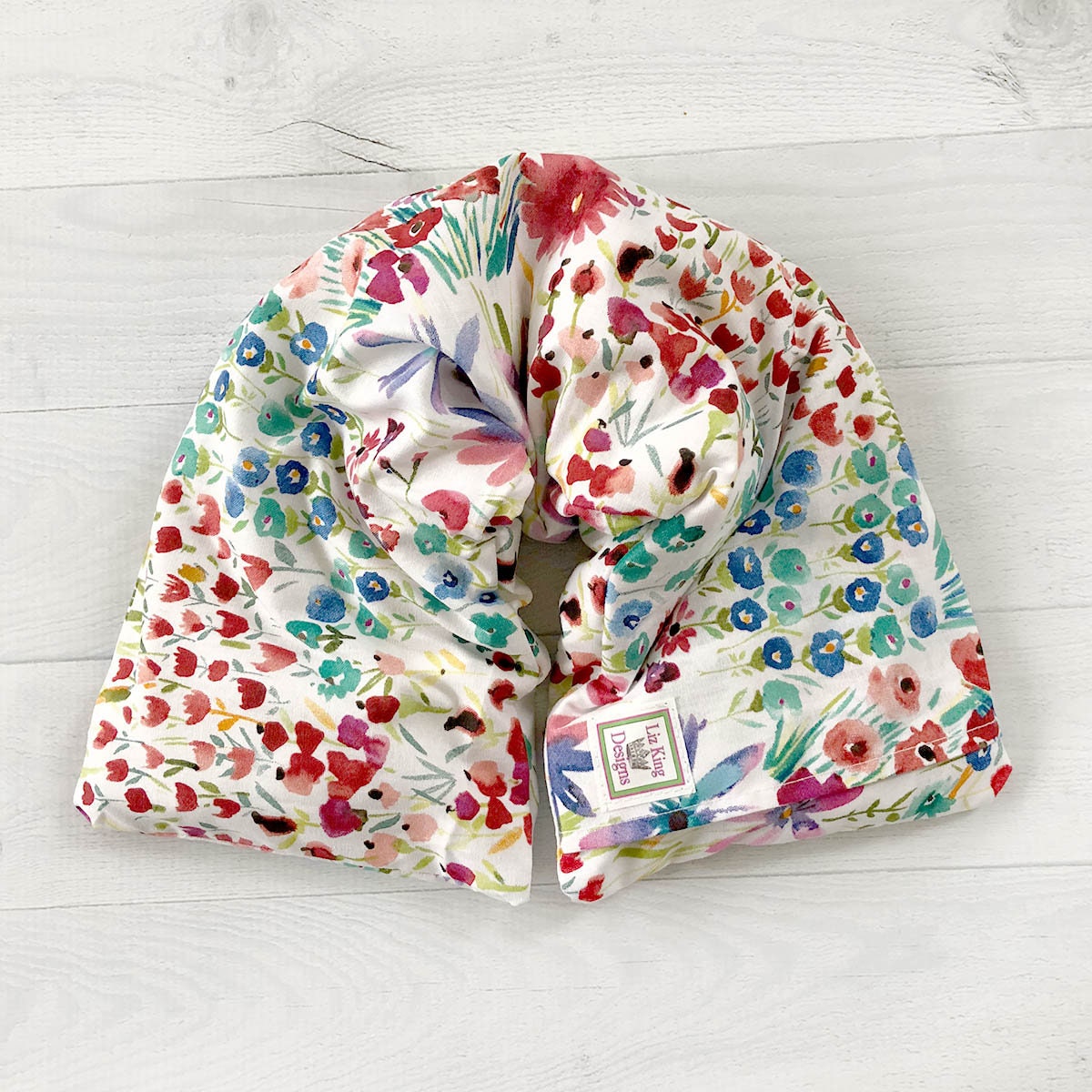 Langes Wärmekissen, Mikrowellengeeignet, Hals-Wrap, Nackenwärmer, Abnehmbarer Bezug, Aromatherapie, Geschenk, Hot Pack, Frühlingsblumen von Etsy - lizkingdesigns