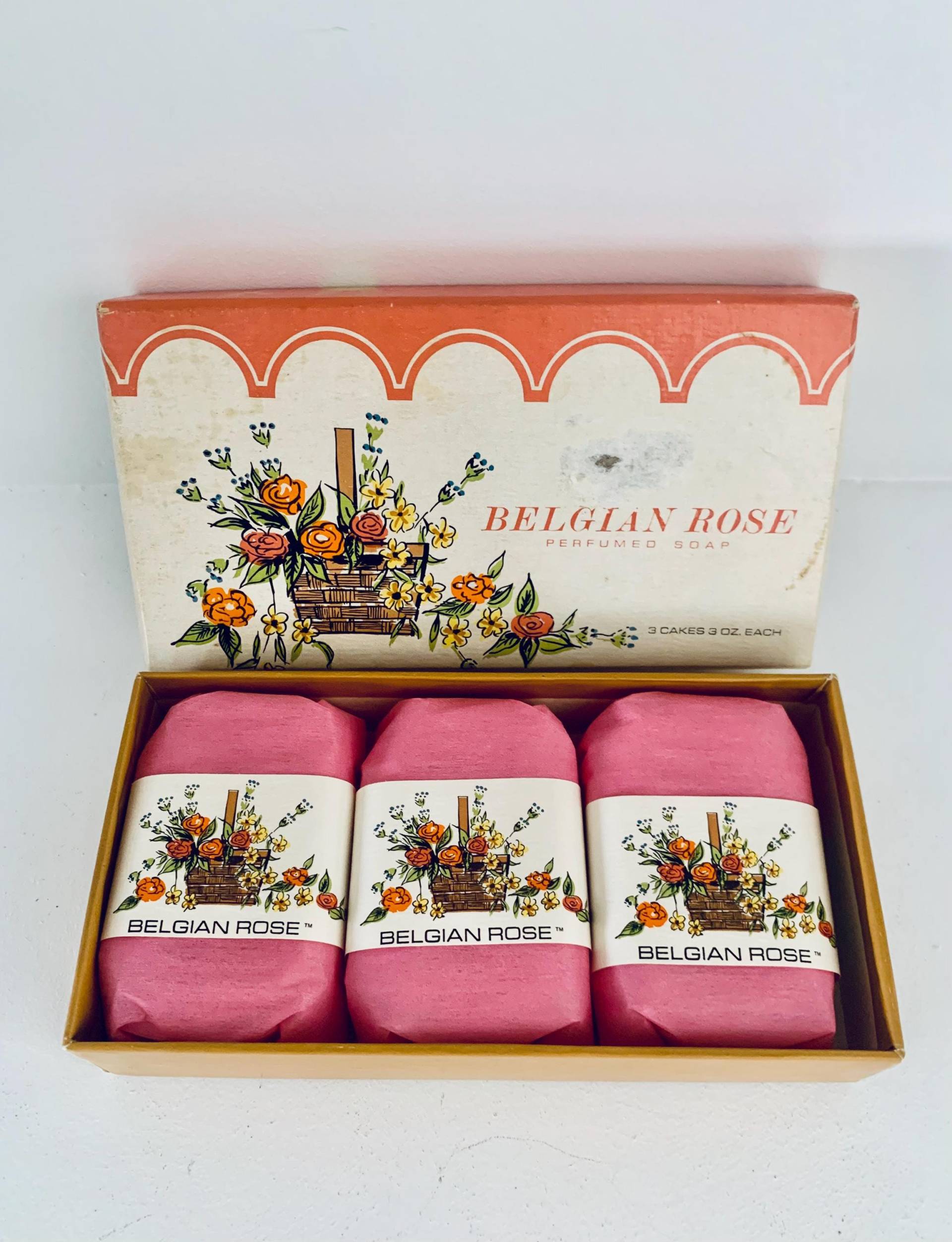 Rosen Perfumed Soap 3 Cakes Box Ben Rickert Inc. Nib Vintage von Etsy - looseendsvintage