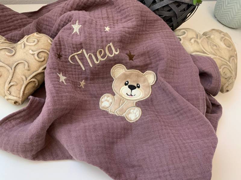 Spucktuch, Mulltuch, Mullwindel, Bestickt Spucktuch, Mulltuch, Mullwindel, Bestickt von Etsy - lottiandsimb