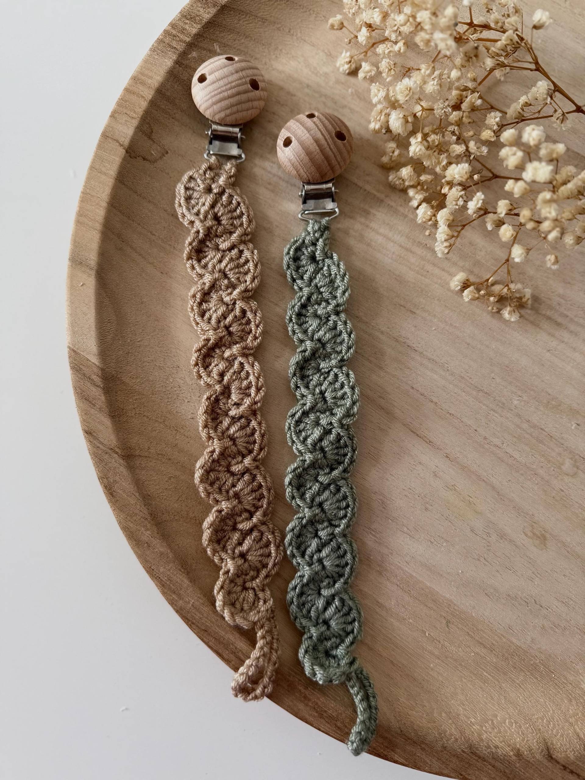 Schnullerkette Für Babys & Kinder | Superleicht Gehäkelt von Etsy - louliehandmade