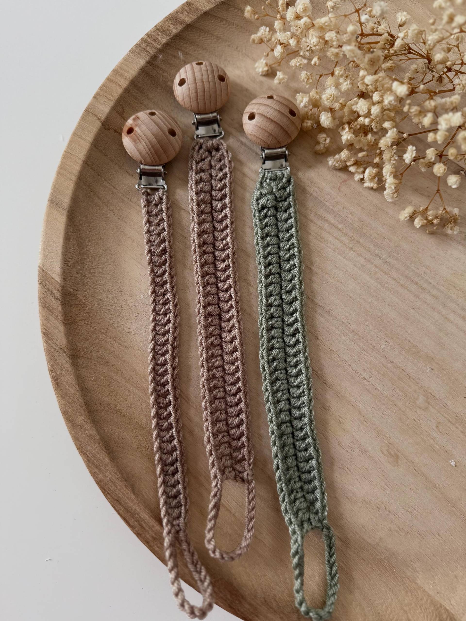 Schnullerkette Für Babys & Kinder | Superleicht Gehäkelt von Etsy - louliehandmade