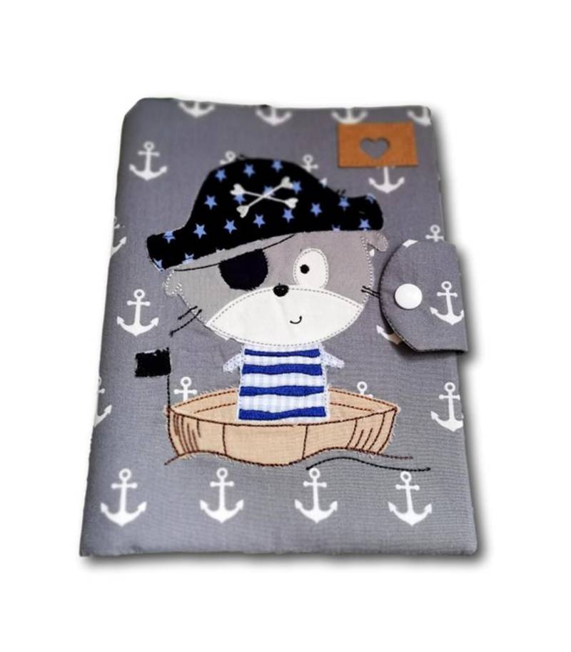 U-Hefthülle Bestickt Mit Applikation Pirat U-Hefthülle Bestickt Mit Applikation Pirat von Etsy - loveclothingByAnne