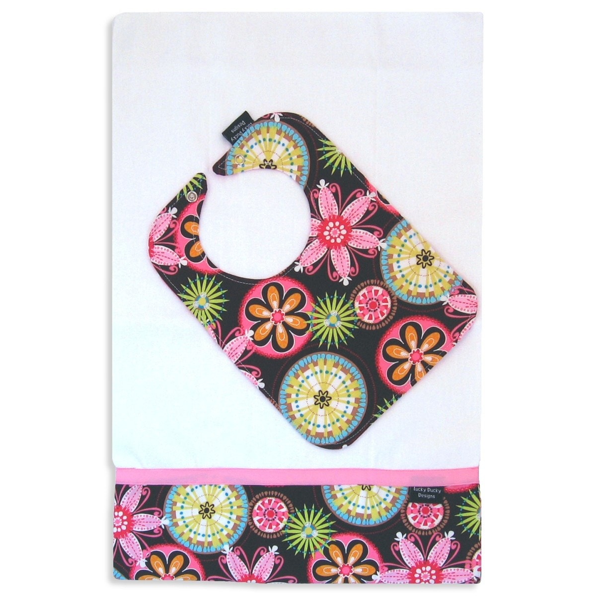 Karneval Bloom Lätzchen Und Spucktuch Set von Etsy - luckyduckydesigns