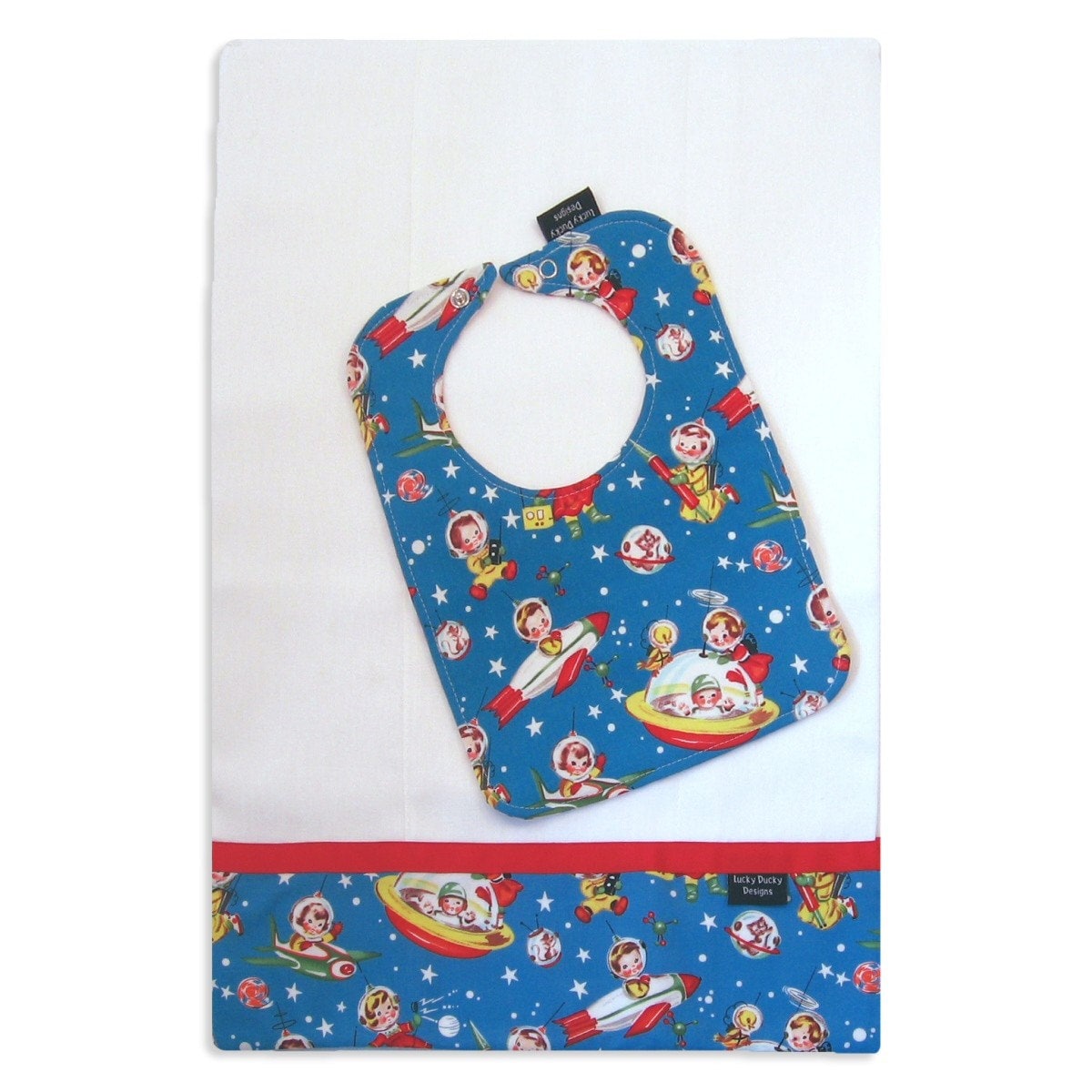 Rocket Rascals Lätzchen Und Spucktuch Set, Baby Geschenk Süßes Raumschiff von Etsy - luckyduckydesigns