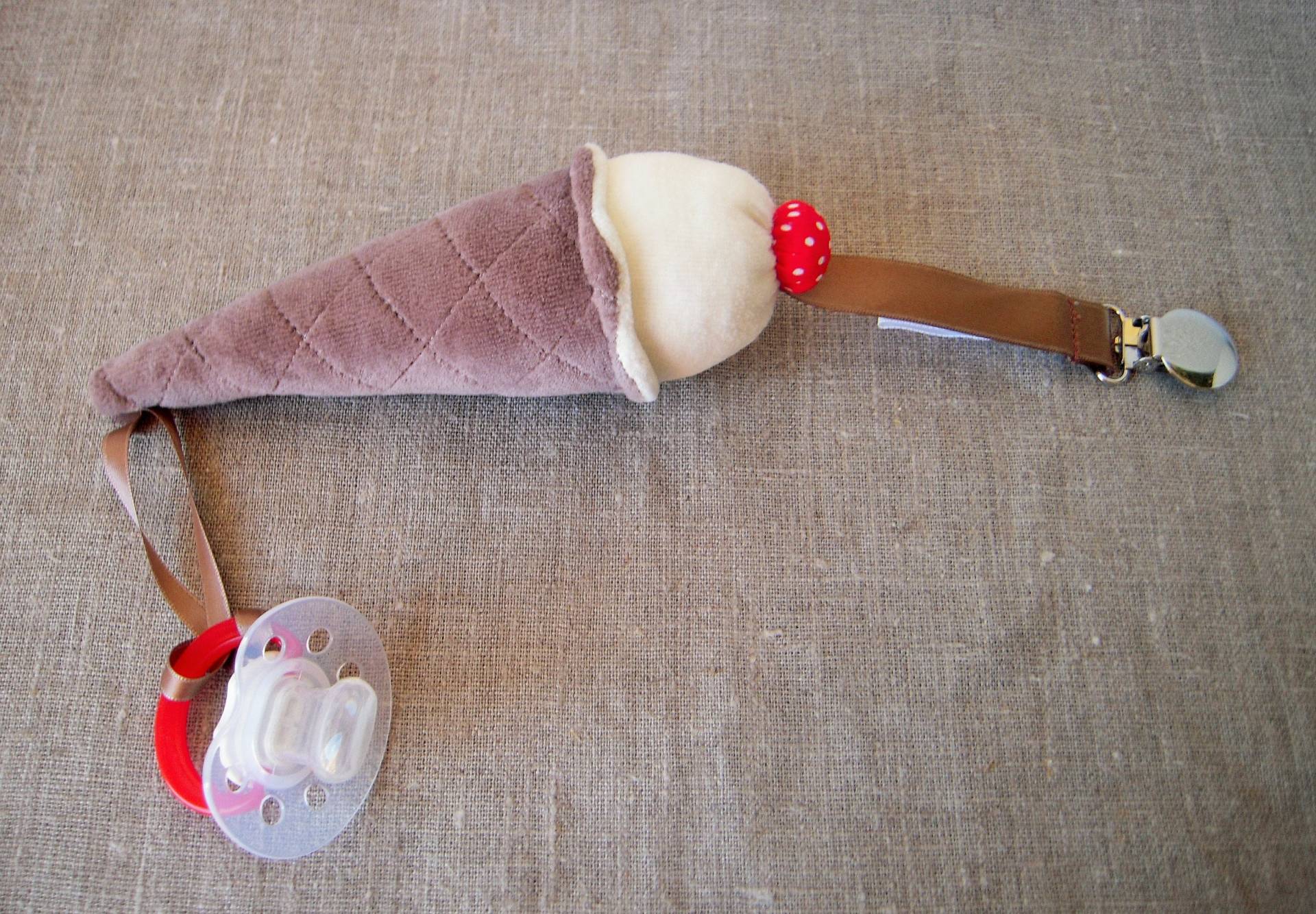 Clip - Lutscher Kleine Vanilleeistüte von Etsy - luniversdeTriscia