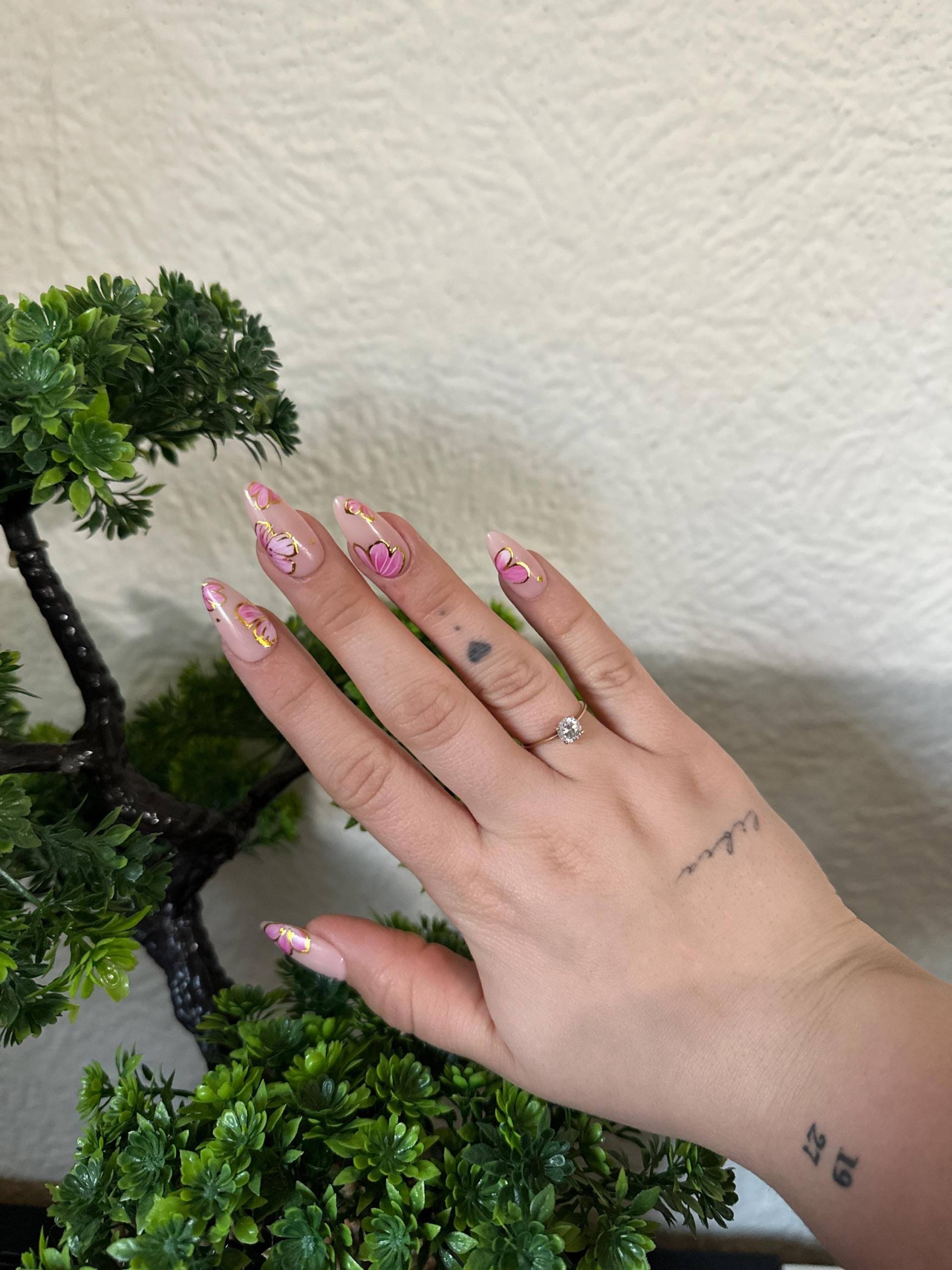 Press On Nails | Rosyy 10 Stück Press On Nails | Rosyy 10 Stück von Etsy - luxurynailsbylara