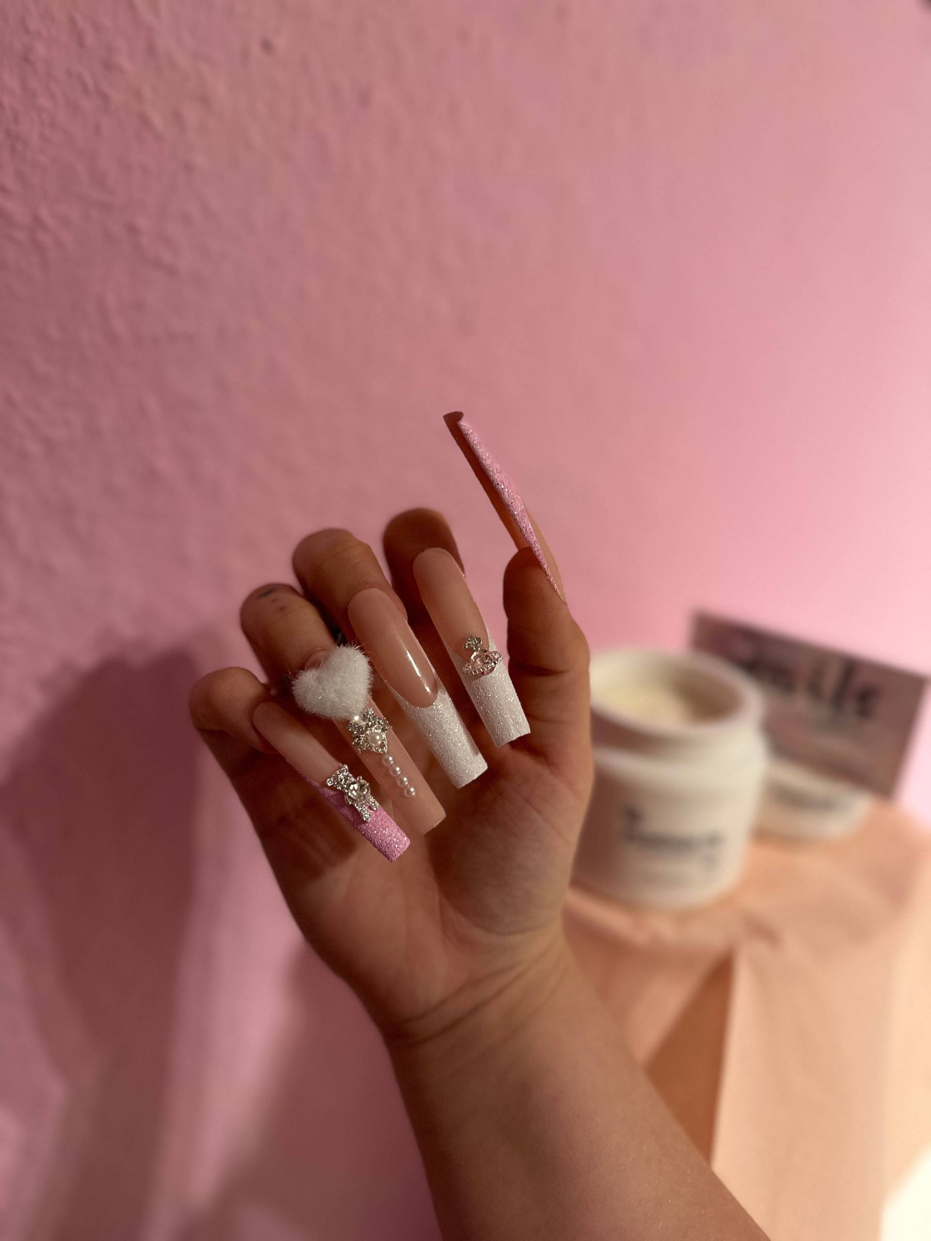 Press On Nails | Girly Btch 10 Stück Press On Nails | Girly Btch 10 Stück von Etsy - luxurynailsbylara
