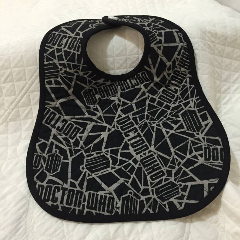 Gestepptes Baby Lätzchen Doctor Who Quiltsy Handgemacht von Etsy - lynndalou