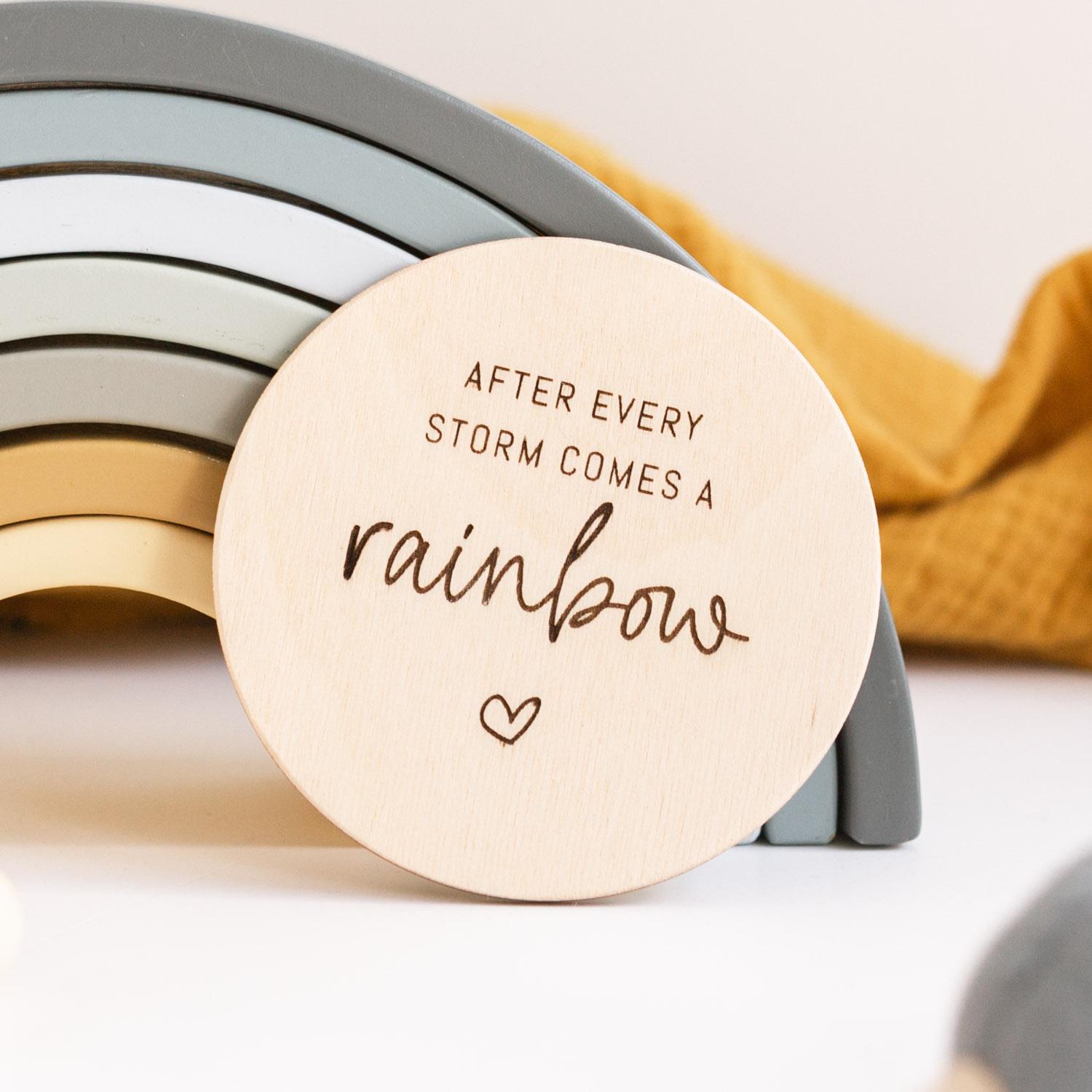 After Every Storm Comes A Rainbow - Holzschild After Every Storm Comes A Rainbow - Holzschild von Etsy - maberyDE