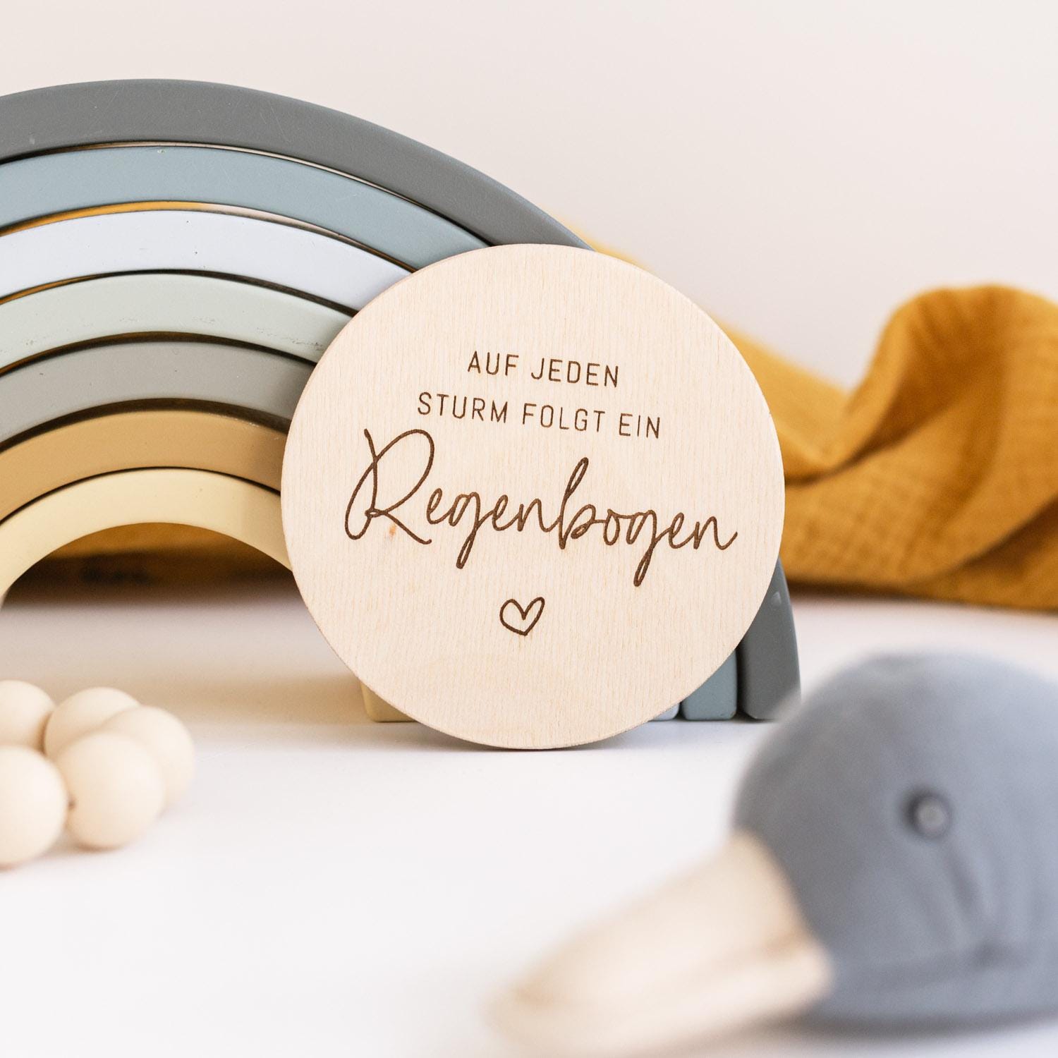 Auf Jeden Sturm Folgt Ein Regenbogen - Holzschild Auf Jeden Sturm Folgt Ein Regenbogen - Holzschild von Etsy - maberyDE
