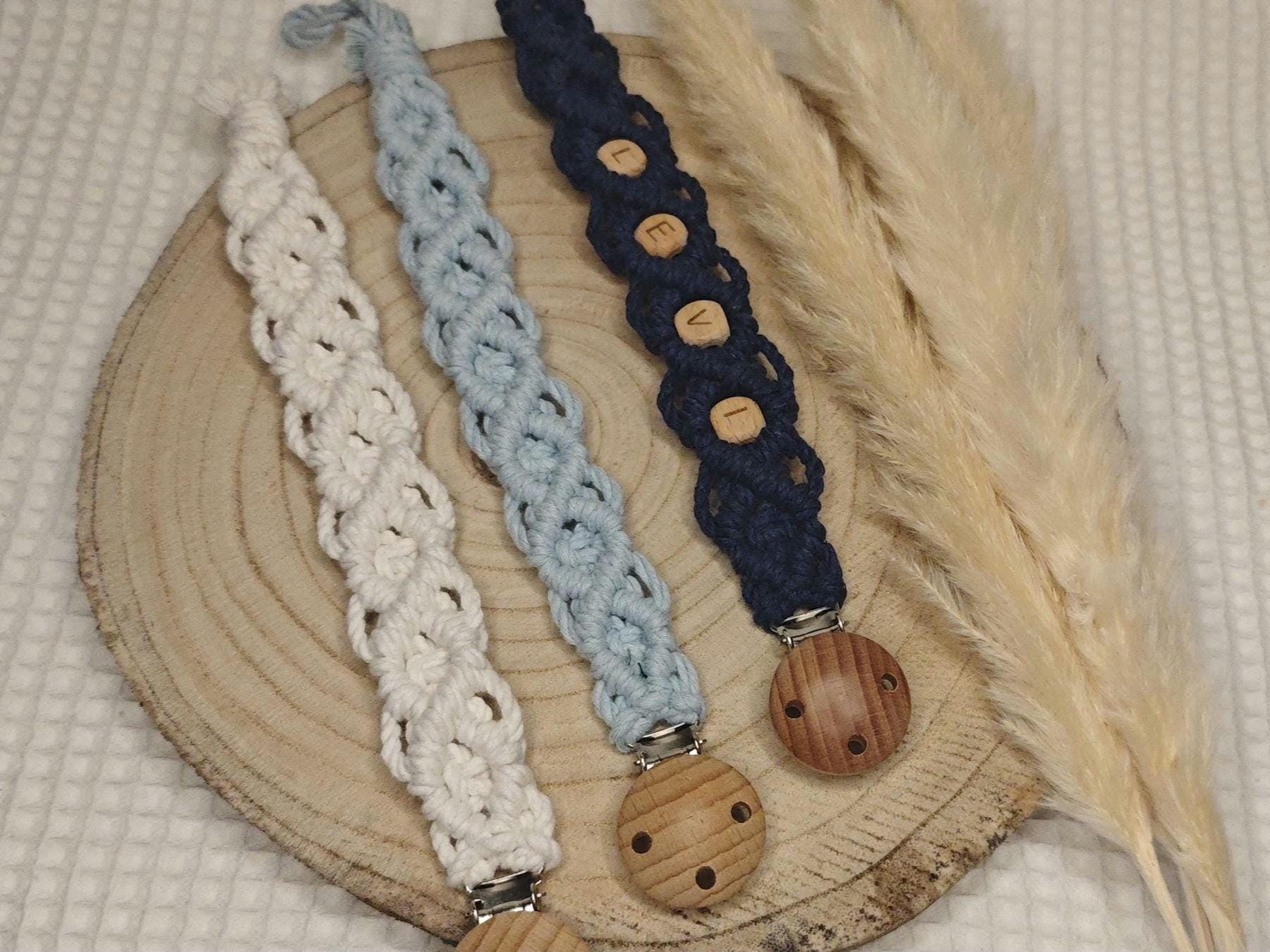 Makramee - Schnullerkette ~Levi~ Personalisierbar, Mit Adapter Erhältlich, Diamond Makramee - Schnullerkette ~Levi~ Personalisierbar, Mit Adapter Erhältlich, Diamond von Etsy - macralie