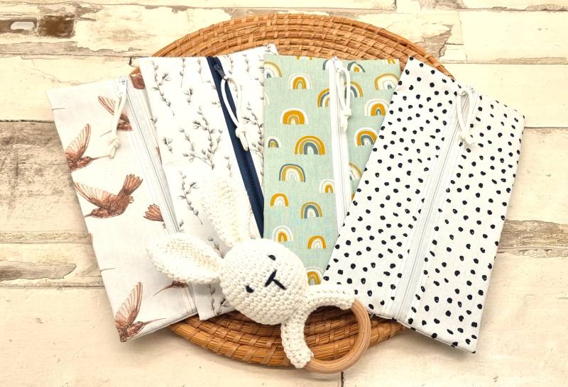 Waschbare Nasstasche Für Kleinigkeiten Fürs Baby, Feuchttücher, Waschlappen, Babytücher, Bidet Tücher, Waschbar, Wiederverwendbar, Geschenk von Etsy - madebyJarka