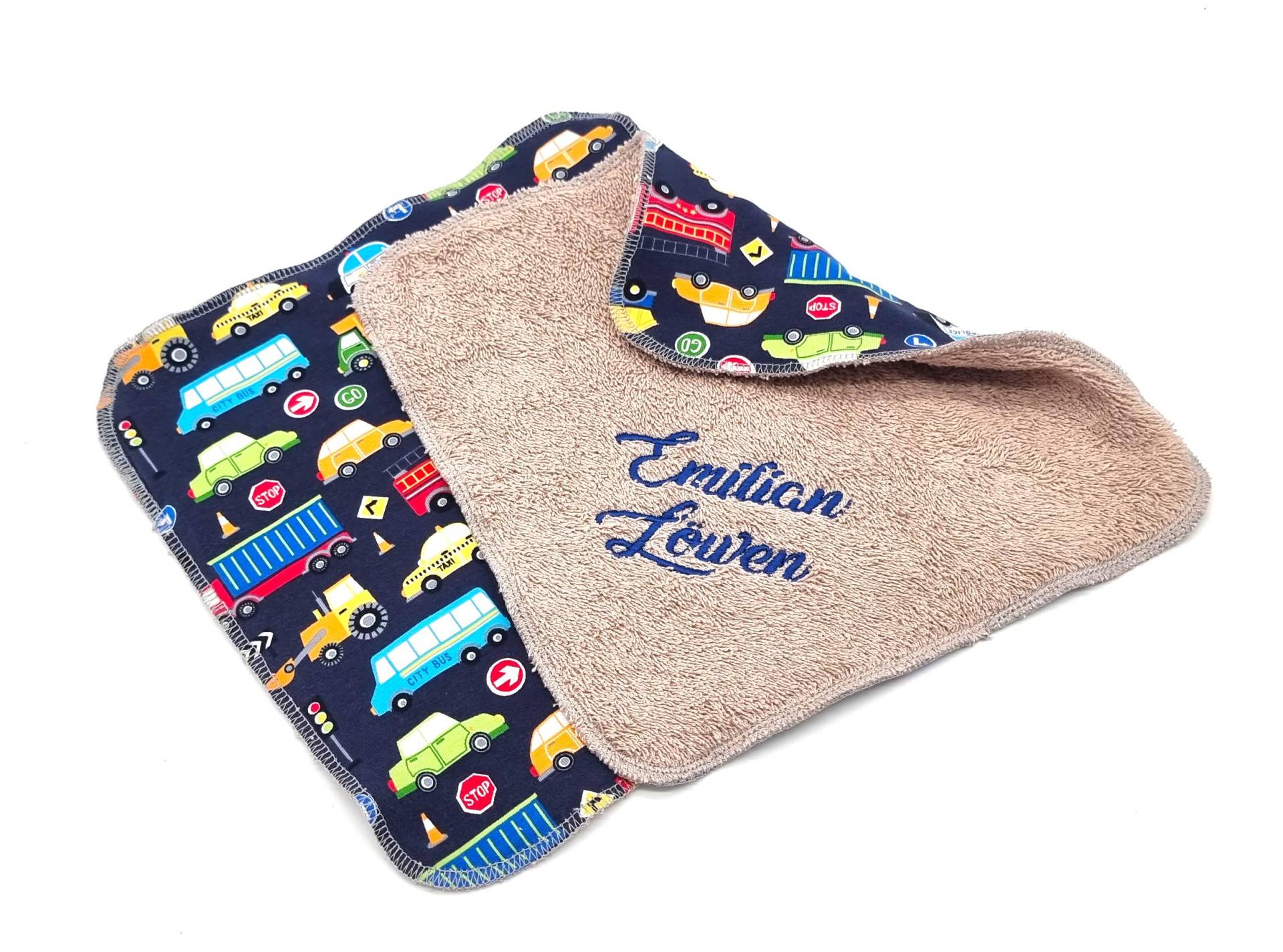 Waschlappen 23x23cm Für Babys Und Kinder Mit Namen " Autos" Babywaschlappen, Baby, Kind, Baden, Duschen, Dusche, Geschenk, Hygiene von Etsy - madebyJarka