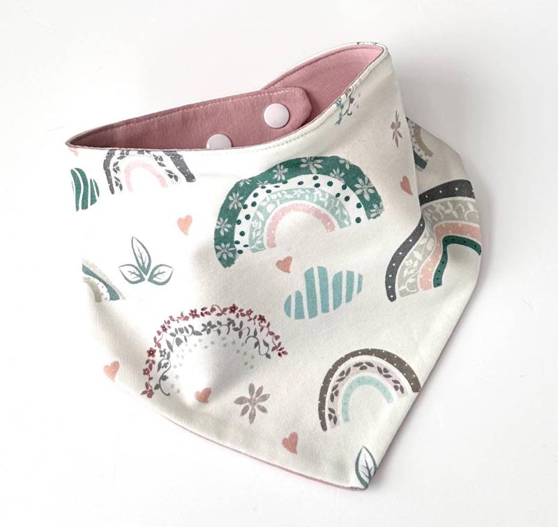 Halstuch Mit Knopf Mädchen Regenbogen Größe 1-3 Jahre Halstuch Mit Knopf Mädchen Regenbogen Größe 1-3 Jahre von Etsy - madebyMaryiaAppelt