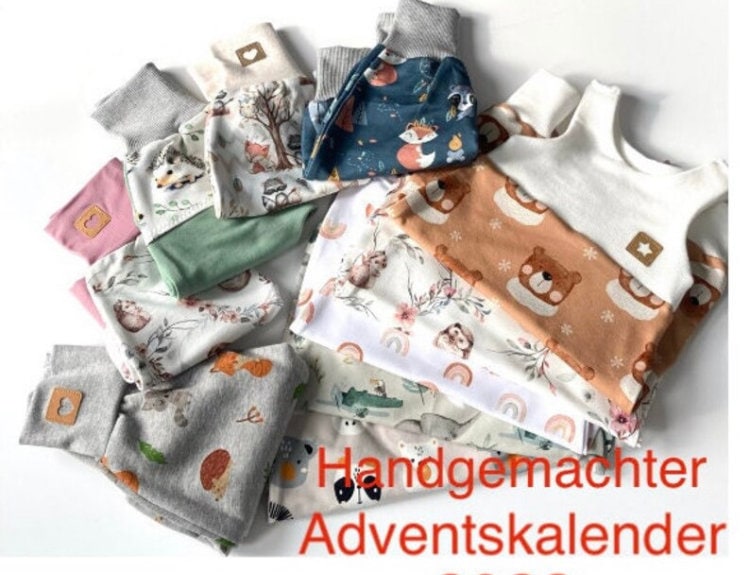 Handgemachter Adventskalender 2025 Gefüllt Mit Babykleidung Geschenk Für Werdende Mama von Etsy - madebyMaryiaAppelt