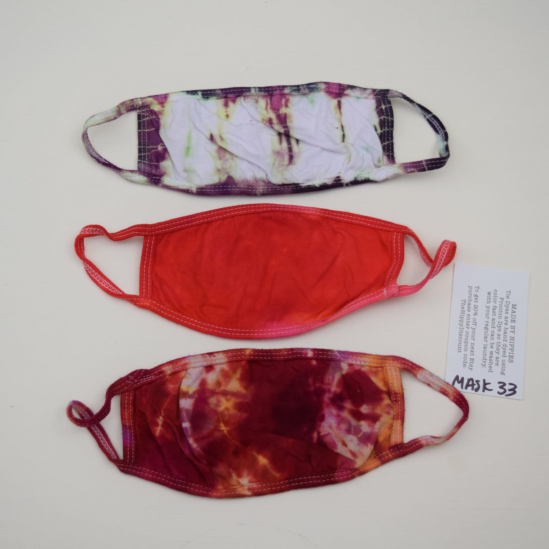 Maskenpackung #33 ~ 3Er Set Eisfarben Krawattenfärbemasken Erwachsene Klein | 2 Lagen Baumwolle Jersey Maske Stoff Earloops Stretchy Non-Adjustable Maskenpackung #33 ~ 3Er Set Eisfarben Krawattenfärbemasken Erwachsene Klein | 2 Lagen Baumwolle Jersey Maske Stoff Earloops Stretchy Non-Adjustable von Etsy - madebyhippies
