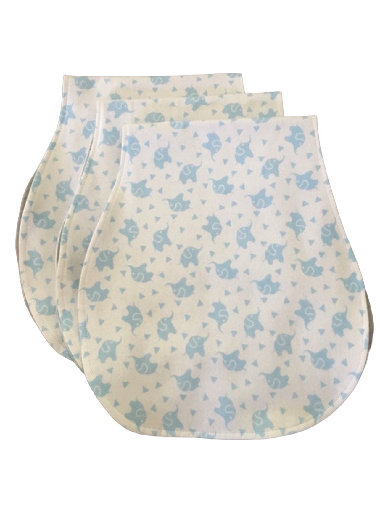 Lagerbestand Blaue Elefanten Konfetti Spucktuch von Etsy - madelynandbarley