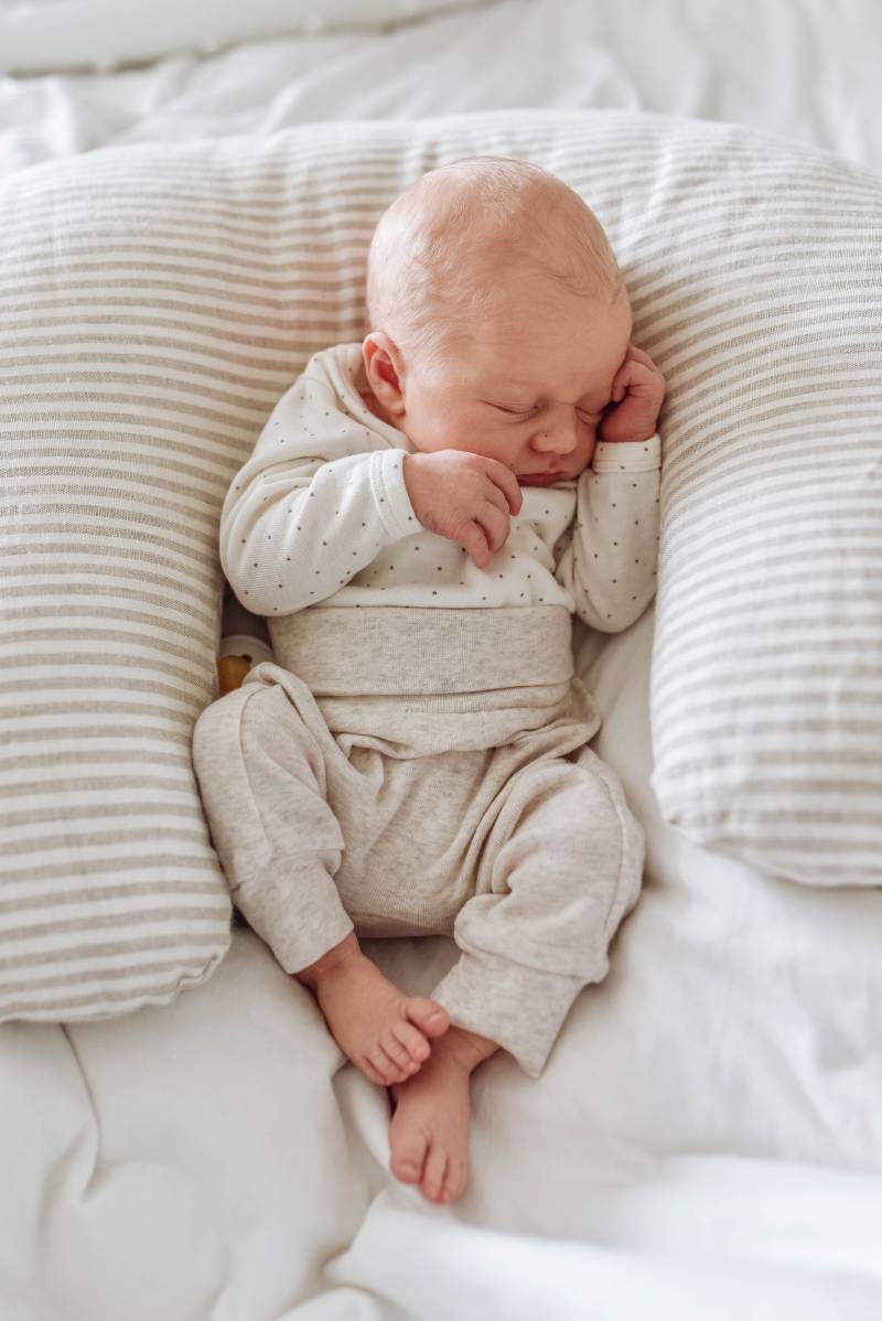 Stillkissenbezug Aus Gestreiftem Leinen, Neutraler Stillkissenbezug, Baby Stützkissen von Etsy - madlywish