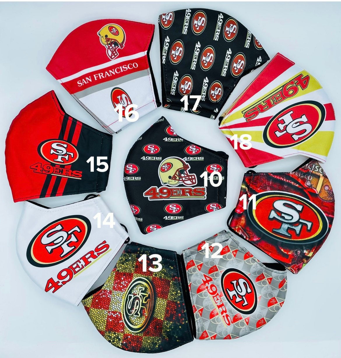Nfl San Francisco 49Ers Hochwertige Gesichtsmaske, Sf Gesichtsmaske Für Erwachsene, Football Maske, Sportgesichtsmaske Nfl San Francisco 49Ers Hochwertige Gesichtsmaske, Sf Gesichtsmaske Für Erwachsene, Football Maske, Sportgesichtsmaske von Etsy - maskzitupshop