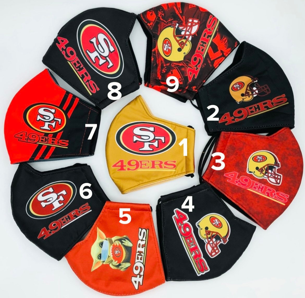 Nfl San Francisco 49Ers Hochwertige Gesichtsmaske, Sf Gesichtsmaske Für Erwachsene, Nfl-Gesichtsmaske, Sportgesichtsmaske Nfl San Francisco 49Ers Hochwertige Gesichtsmaske, Sf Gesichtsmaske Für Erwachsene, Nfl-Gesichtsmaske, Sportgesichtsmaske von Etsy - maskzitupshop