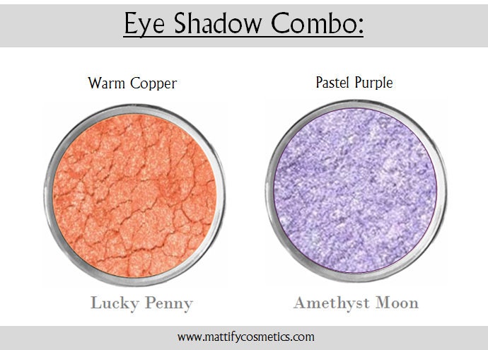 Kupfer Lidschatten/Lila Duo Sommer Smoky Augen Make-Up Looks Sunset Crease-Free Eingebaute Grundierung Von Matt Heraus Kupfer Lidschatten/Lila Duo Sommer Smoky Augen Make-Up Looks Sunset Crease-Free Eingebaute Grundierung Von Matt Heraus von Etsy - mattifycosmetics