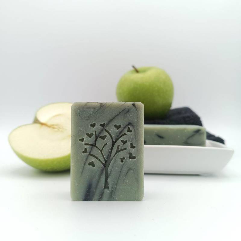 Naturseife Mit Grüner Apfel-Duft - Apfelgarten, Handgemachte Seife, Mandelmilch & Honig, Cremig - Milder Schaum, Ganzkörperseife von Etsy - meinSEIFENSTUECK