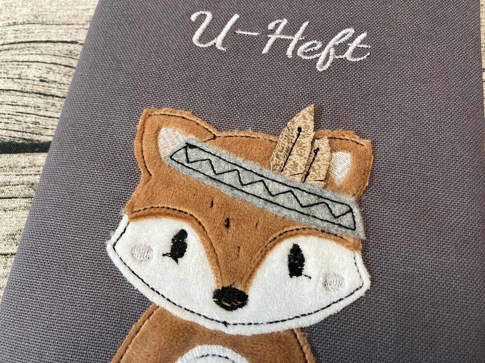 U-Heft Hülle, Mit Boho Fuchs von Etsy - meineliebstenundich