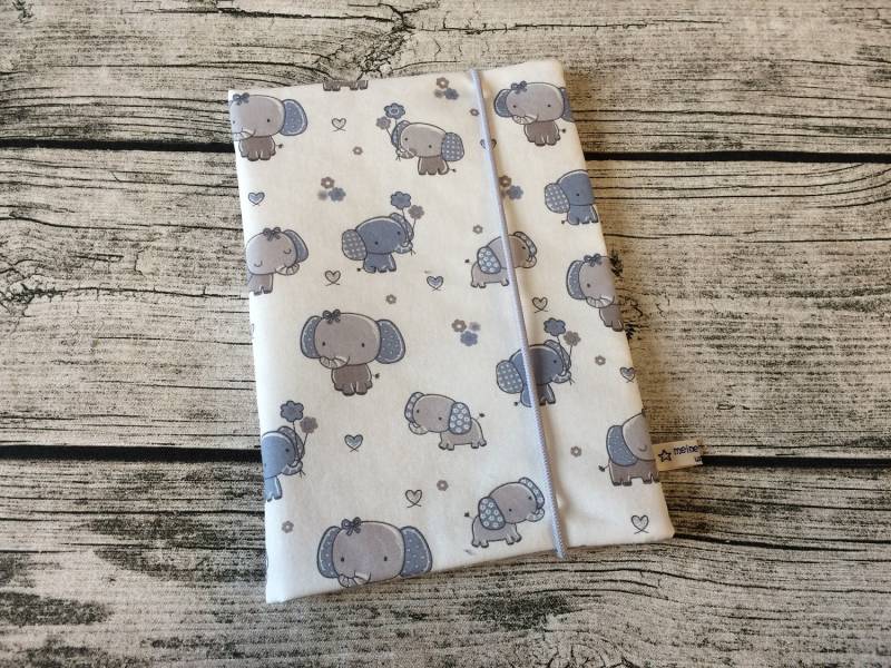 U-Heft Hülle, Untersuchungsheft Hülle in Grau/Weiß/Blau Mit Elefanten U-Heft Hülle, Untersuchungsheft Hülle in Grau/Weiß/Blau Mit Elefanten von Etsy - meineliebstenundich
