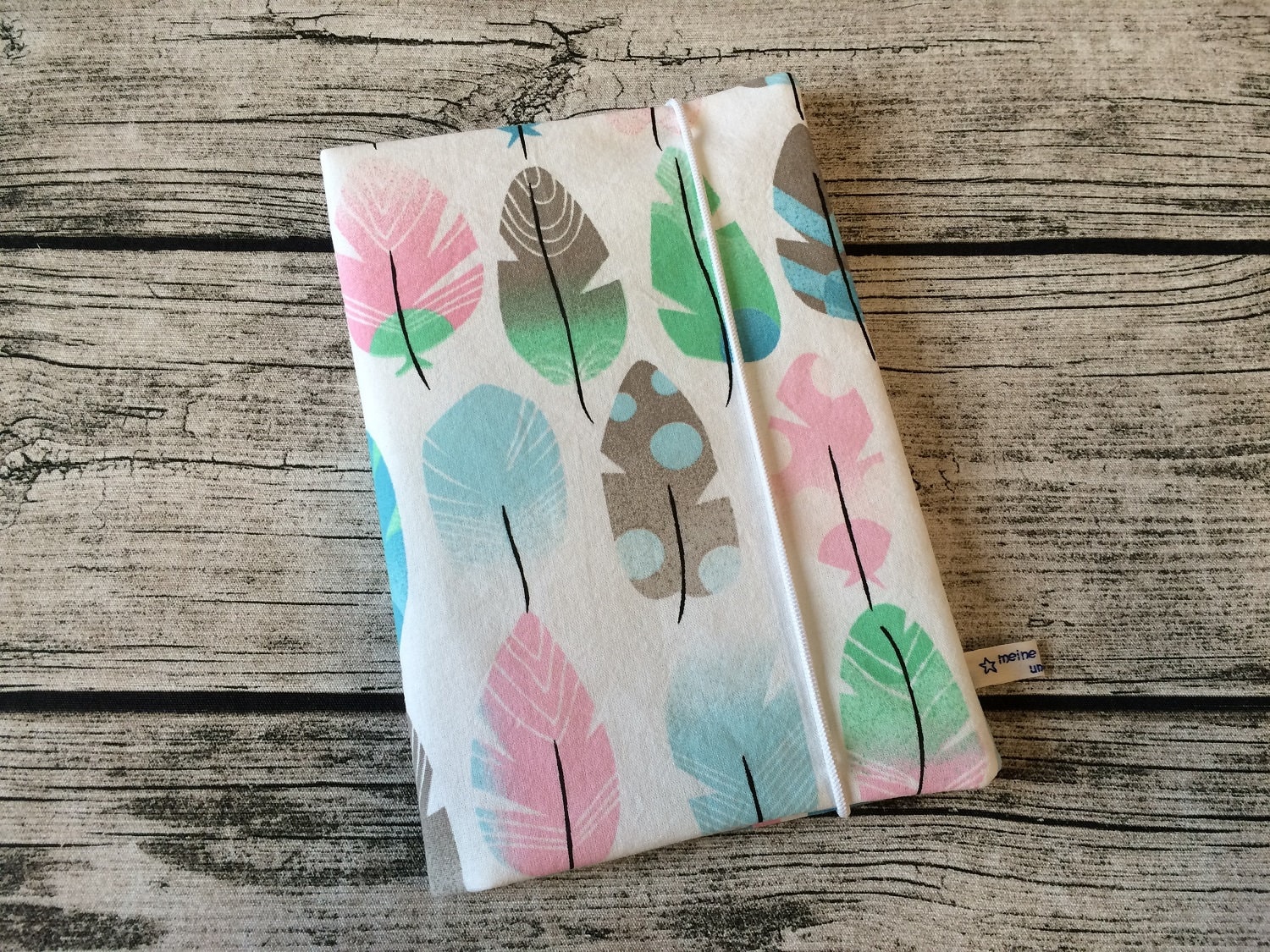 U-Heft Hülle, Untersuchungsheft Hülle in Rosa/Mint/Grau Mit Federn U-Heft Hülle, Untersuchungsheft Hülle in Rosa/Mint/Grau Mit Federn von Etsy - meineliebstenundich
