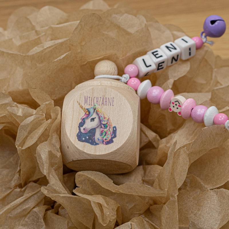 Zahndose Aus Holz Einhorn Mit Glitzer - Personalisiert Zur Aufbewahrung Der Milchzähne Zahndose Aus Holz Einhorn Mit Glitzer - Personalisiert Zur Aufbewahrung Der Milchzähne von Etsy - meinkerzenshop