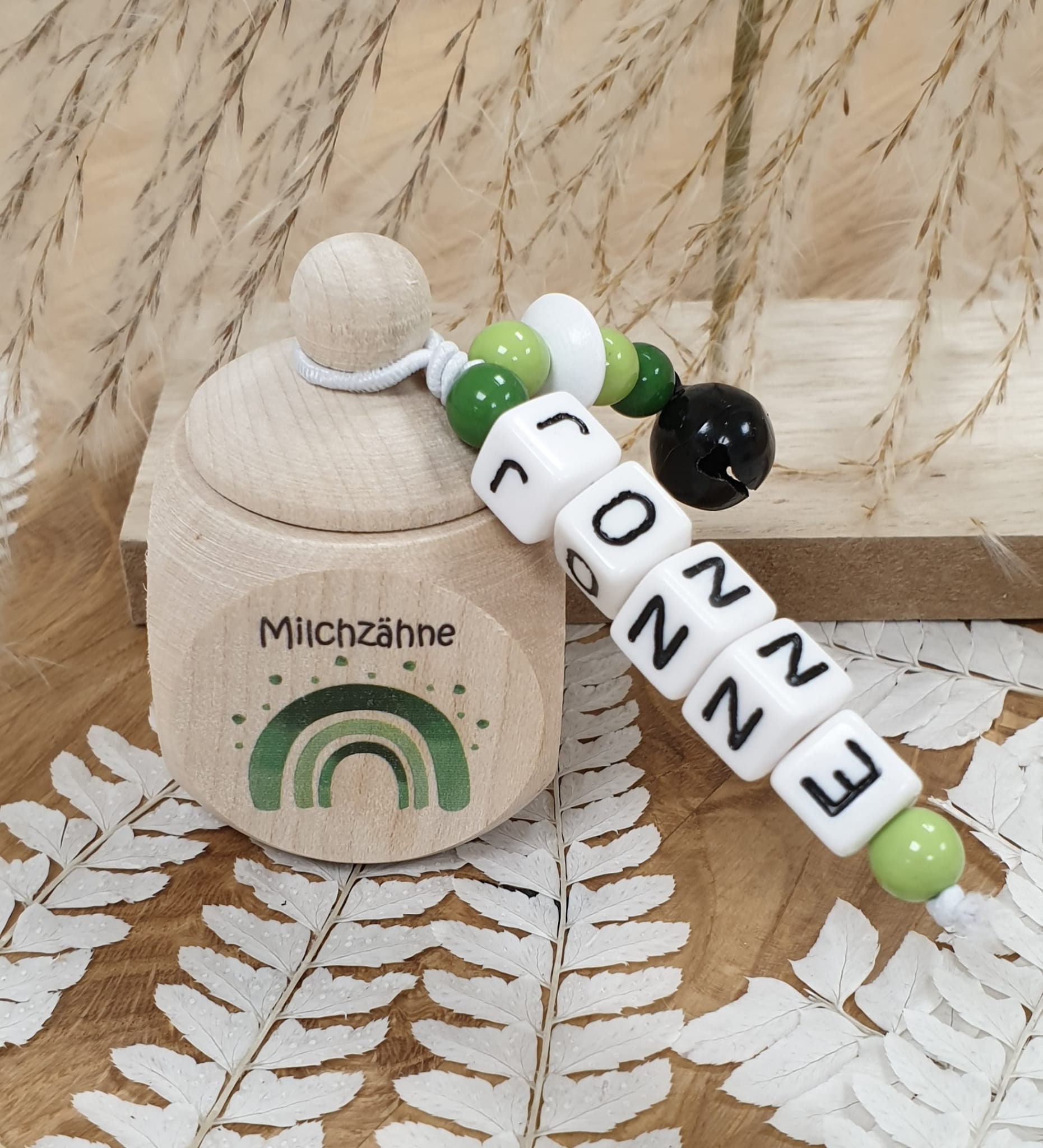 Zahndose Aus Holz Regenbogen Grün - Personalisiert Zur Aufbewahrung Der Milchzähne Zahndose Aus Holz Regenbogen Grün - Personalisiert Zur Aufbewahrung Der Milchzähne von Etsy - meinkerzenshop