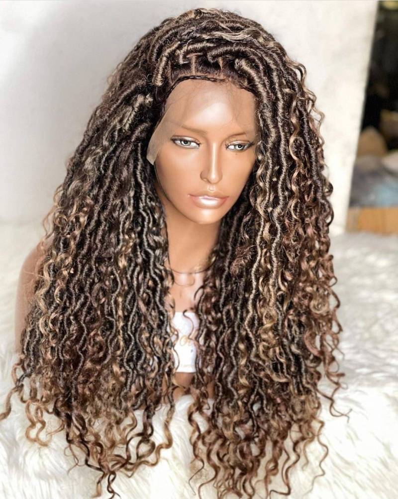 Perücke, Dreadlocks, Weiche Dreads, Gehäkelte Faux Locs, Cornrow Wig Passion Twistes von Etsy - merithairs