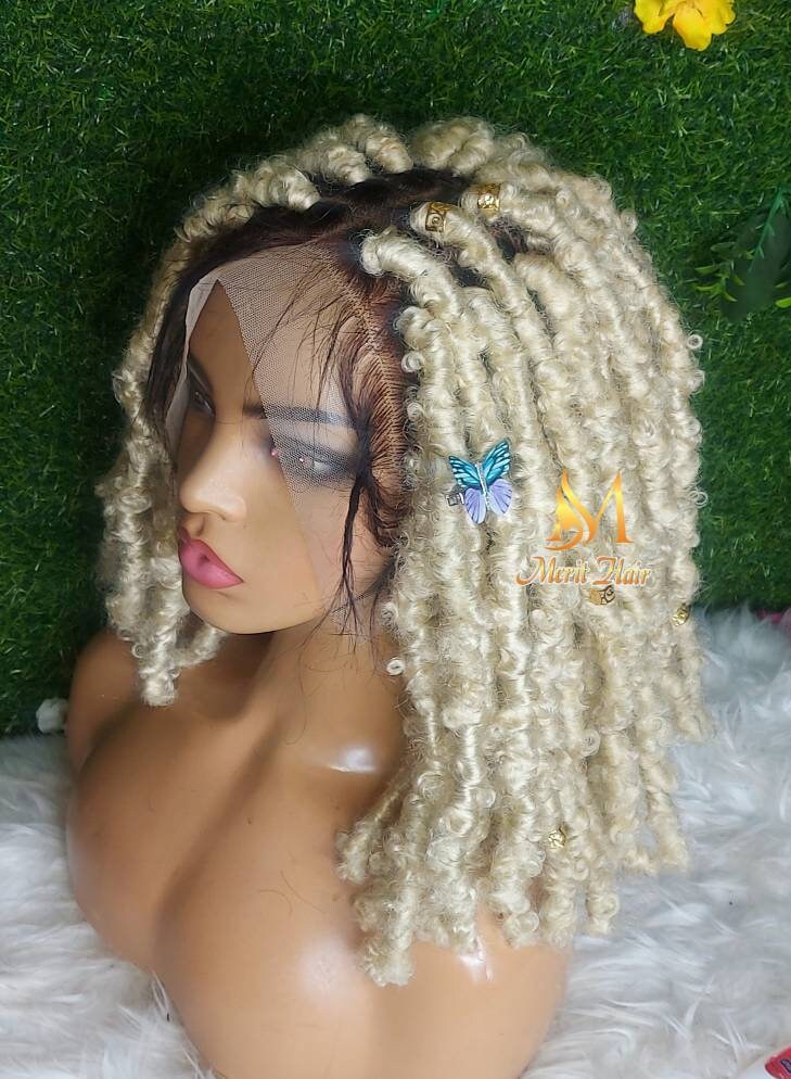 Schmetterling Lox Perücke, Dreadlocks Perücke Göttin Dreads Weiche Geflochtene Faux Locs Cornrow Leidenschaft Twists von Etsy - merithairs