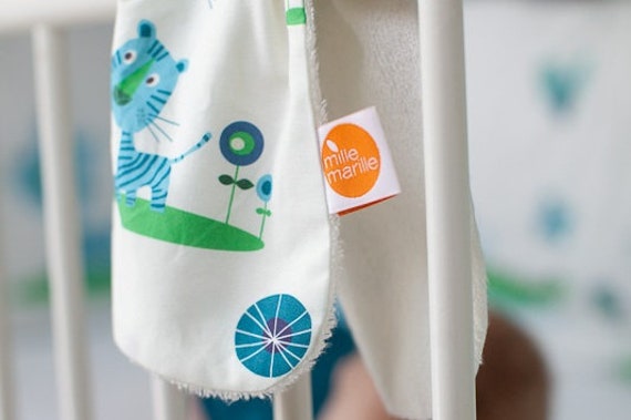 Spucktuch Design Juicy Jungle I Bio Ökotex von Etsy - millemarilleSTUDIO