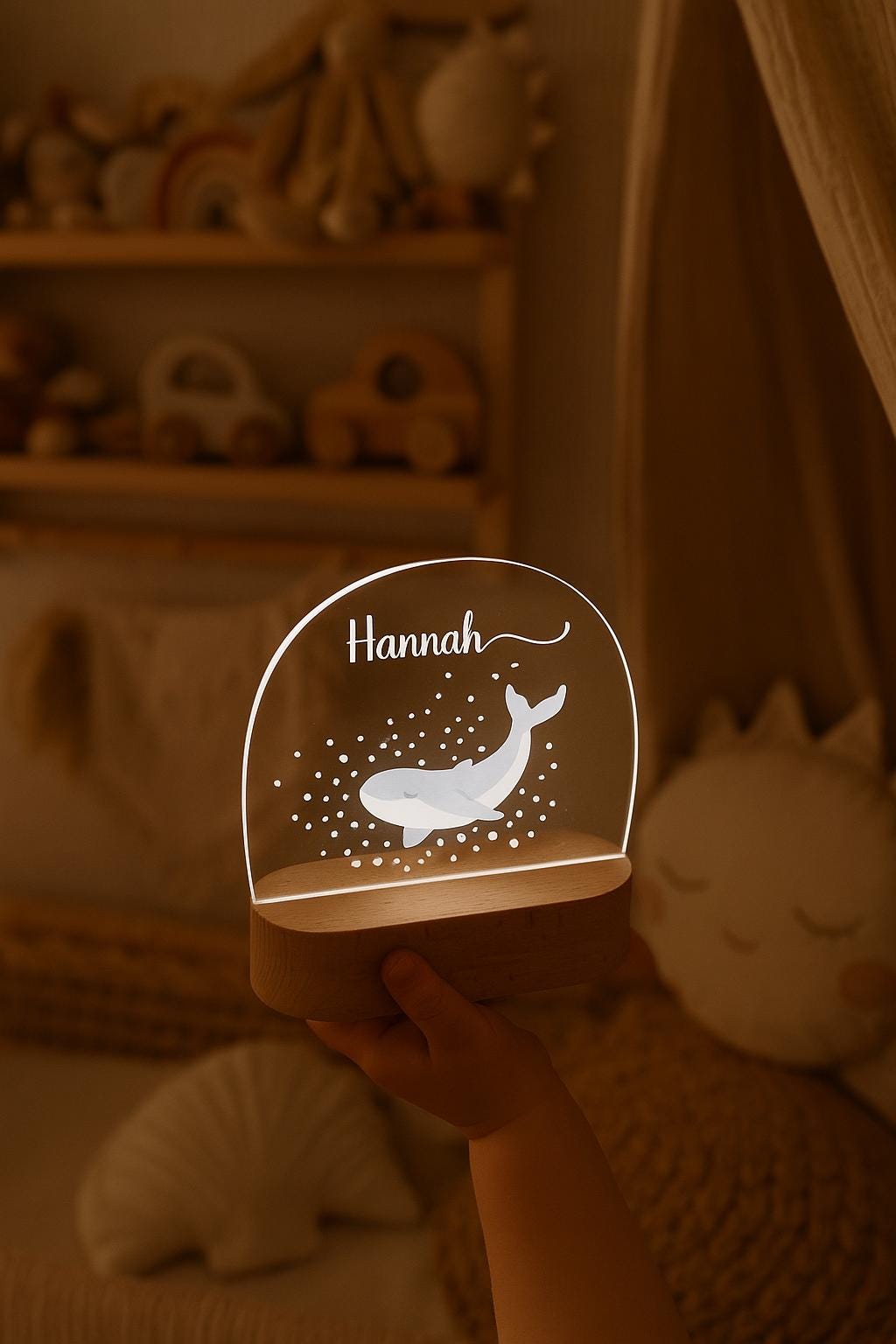 Custom Baby Night Light With Name - Delphin | Personalized Nursery Lamp Cute Shower Gift Led Acrylic Custom Baby Night Light With Name - Delphin | Personalized Nursery Lamp Cute Shower Gift Led Acrylic von Etsy - minimangoo
