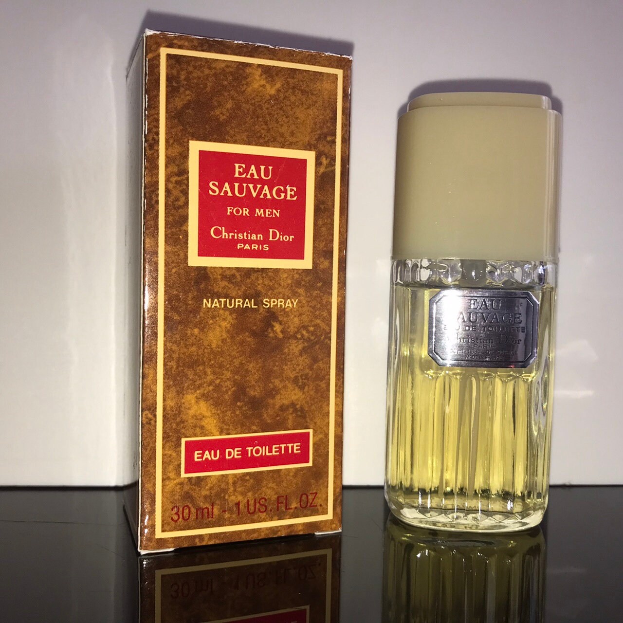 Christian Dior - Eau Sauvage De Toilette 50 Ml Zerstäuber . Box Jahr 1966 Rar Vintage von Etsy - miniperfumes