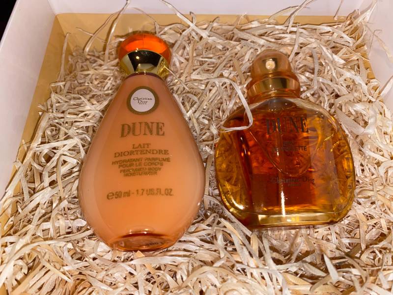 Dior Dune Eau De Toilette 30 Ml + Parfümierte Körperfeuchtigkeitscreme 50 Jahr 1991 - Rarita Vintage Original. Sehr Gut Als Frauentagsgeschenk von Etsy - miniperfumes