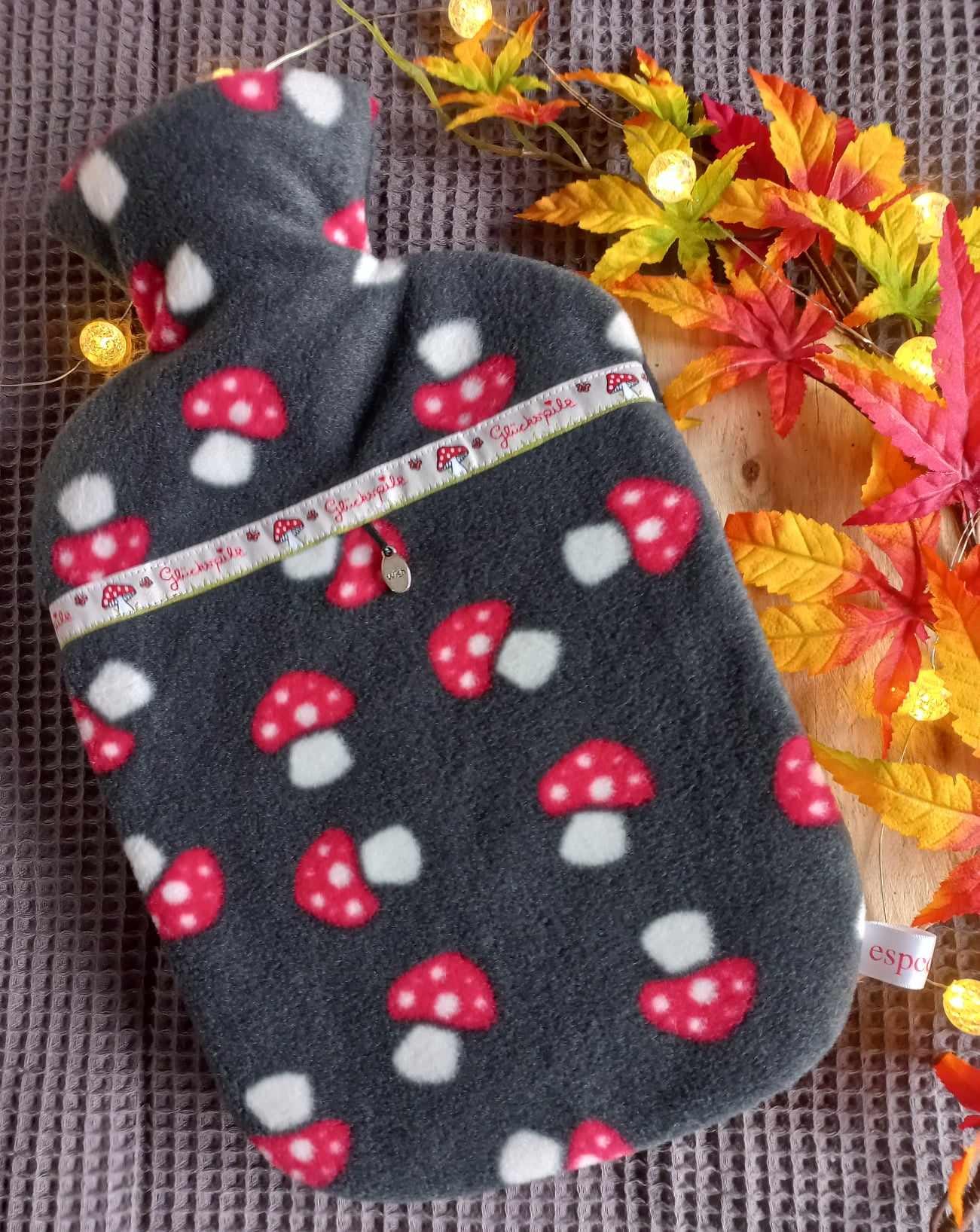 Glückspilz Wärmflasche Glückspilz Wärmflasche von Etsy - misssewingsnail