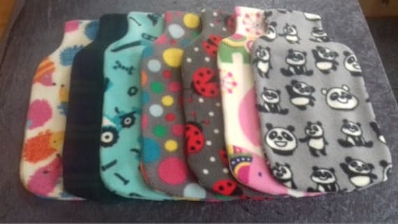 1.8L - 2L Fleece Wärmflaschenbezug/Ersatz Panda Traktor Igel von Etsy - misulestercraft