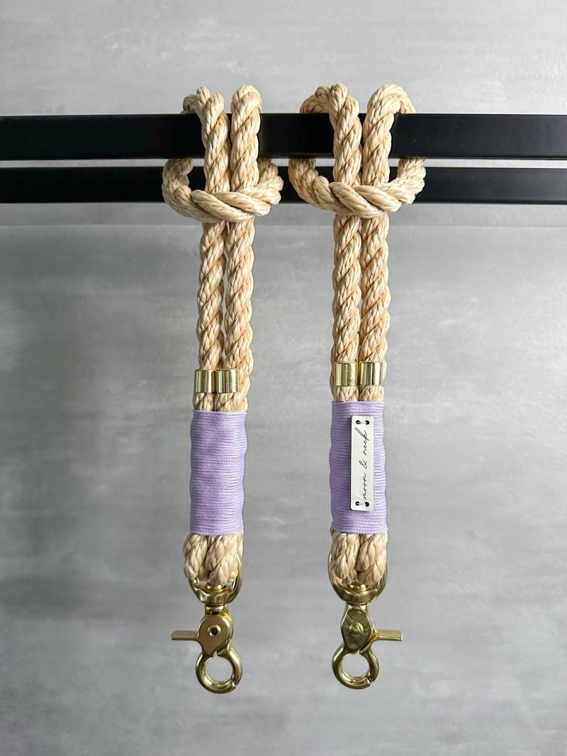 Beige Lila Gold Taschenhalter Kinderwagen Geschenkidee Babyparty von Etsy - moonandneck