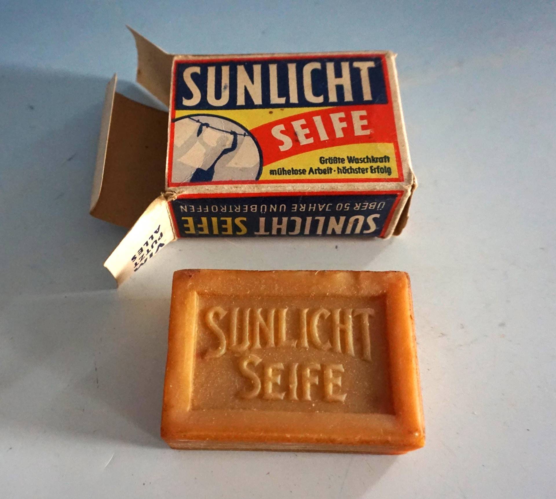 Vintage Original Sunlicht Seife Soap Hamburg Mannheim Werbung Sammler 50Er Rarität Selten | F025-079 von Etsy - myDecoWorld24
