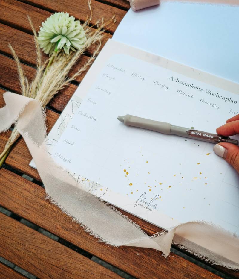 Achtsamkeitsplaner, Planer, Tagebuch, Achtsamkeit von Etsy - myGrafikDesignStudio