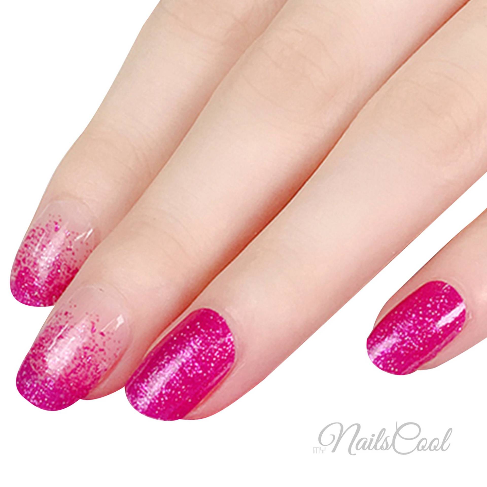 Fuchsia Farbe Glitter Farbverlauf Echte Nagellack Streifen Nailart Wraps Street Art 20 von Etsy - myNailsCool